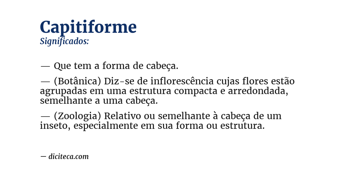 Significado de capitiforme