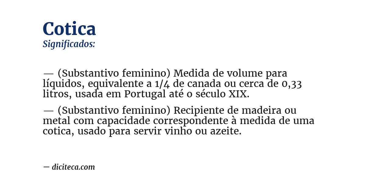 Significado de cotica