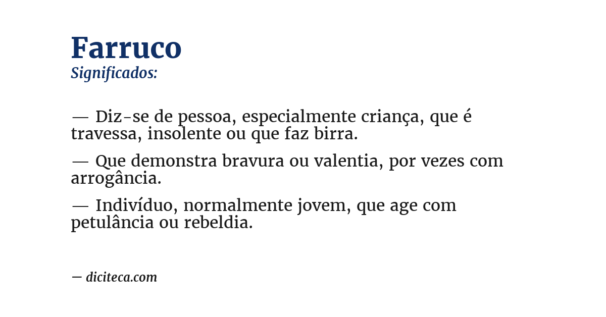 Significado de farruco