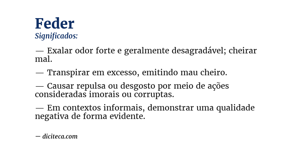 Significado de feder