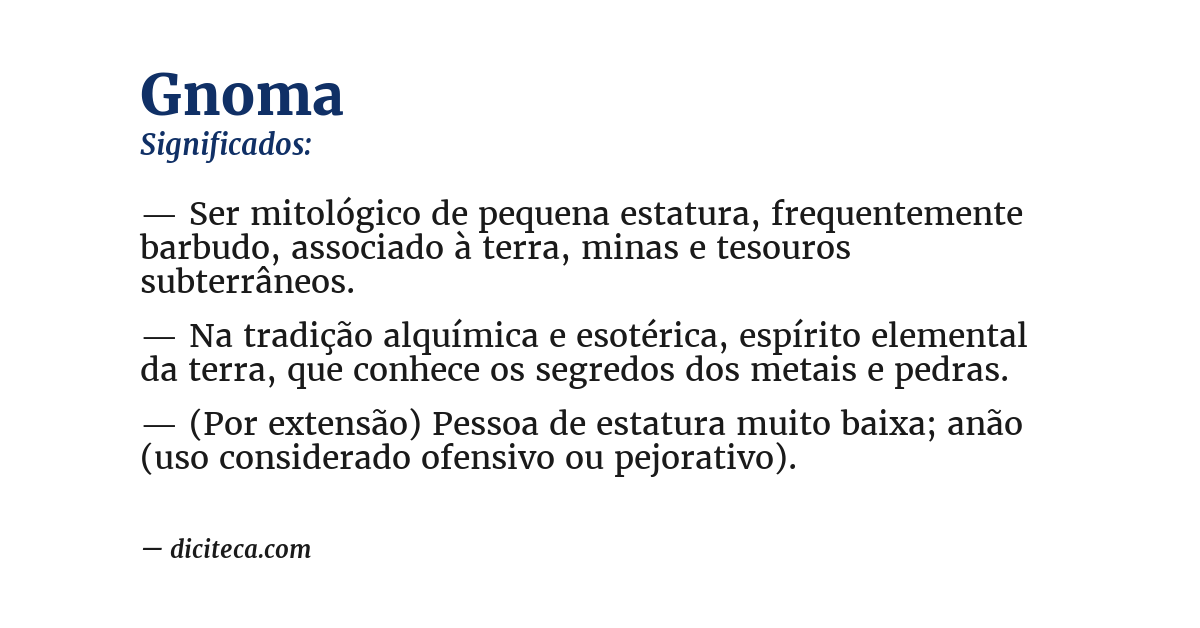 Significado de gnoma