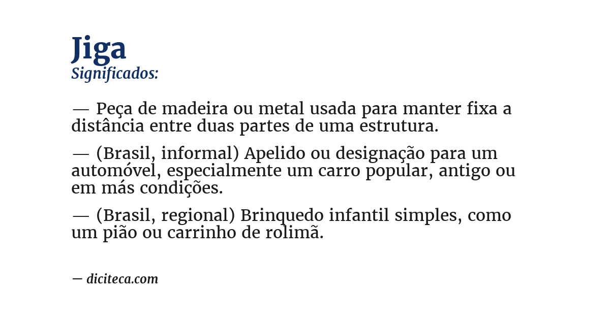 Significado de jiga