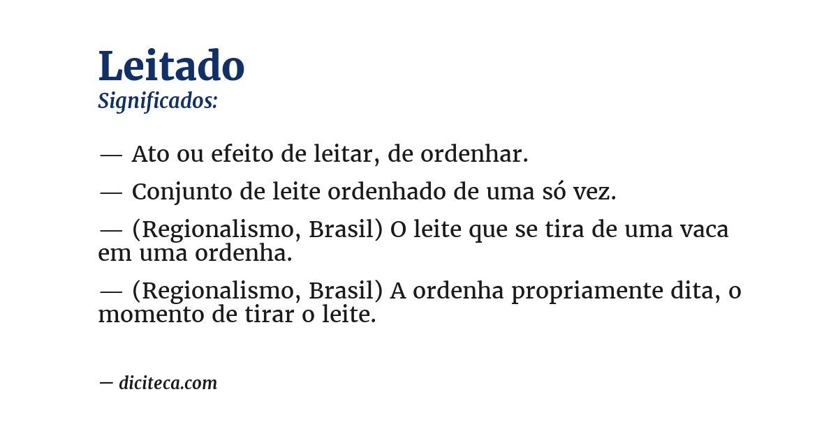 Significado de leitado