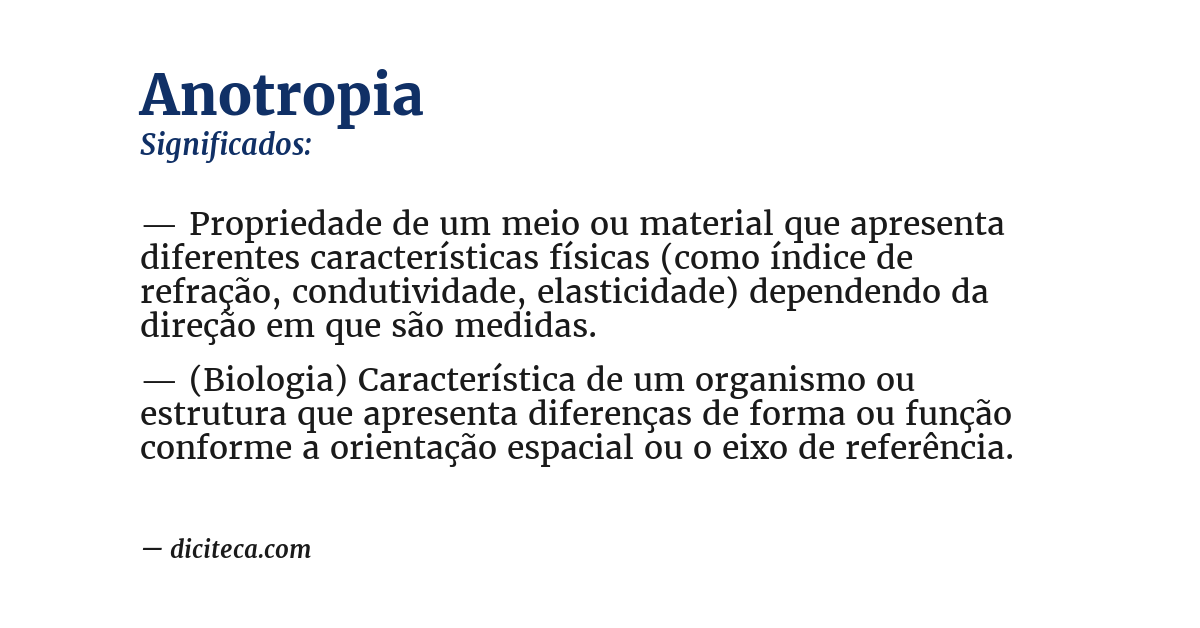 Significado de anotropia