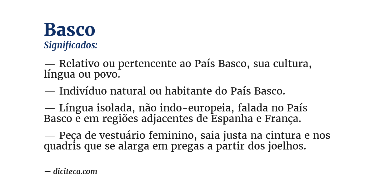 Significado de basco