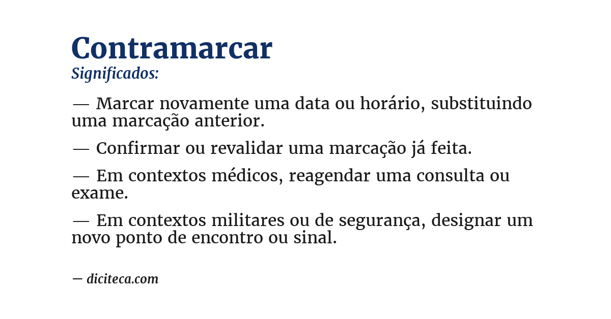 Significado de contramarcar