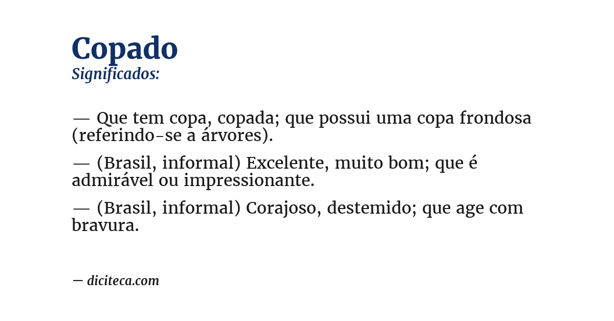 Significado de copado