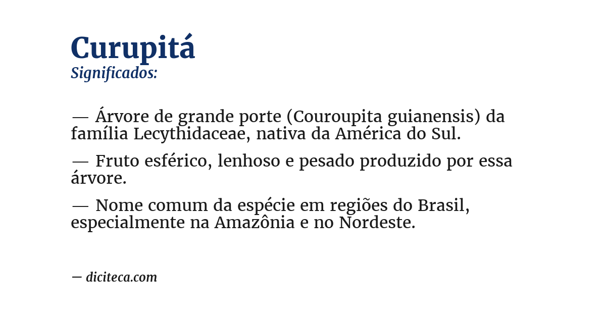 Significado de curupitá