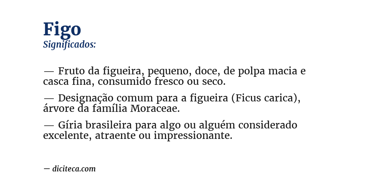 Significado de figo