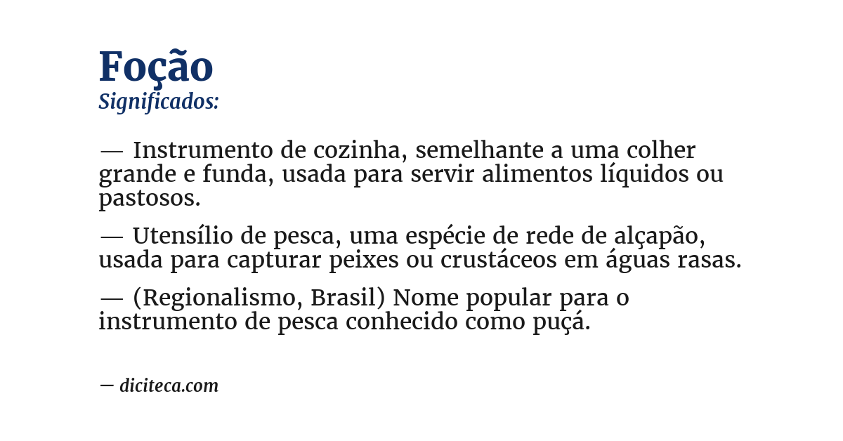 Significado de foção