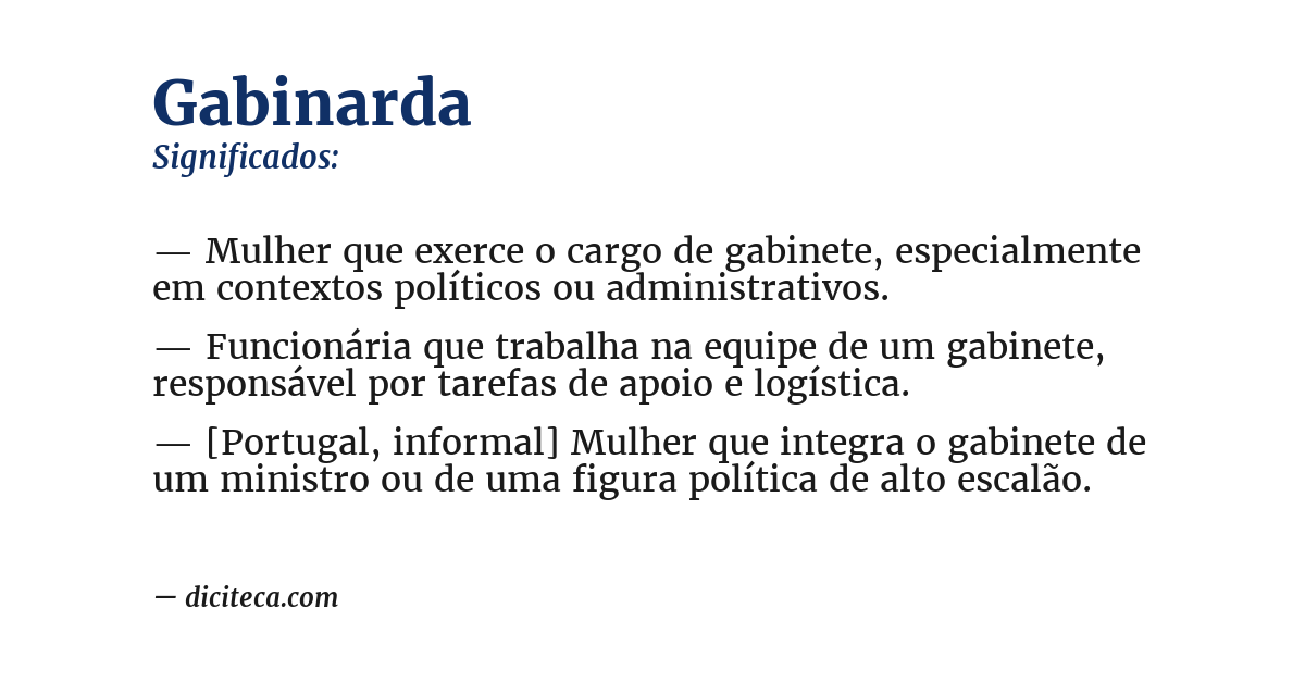 Significado de gabinarda