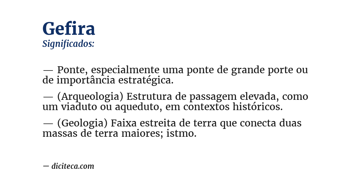 Significado de gefira