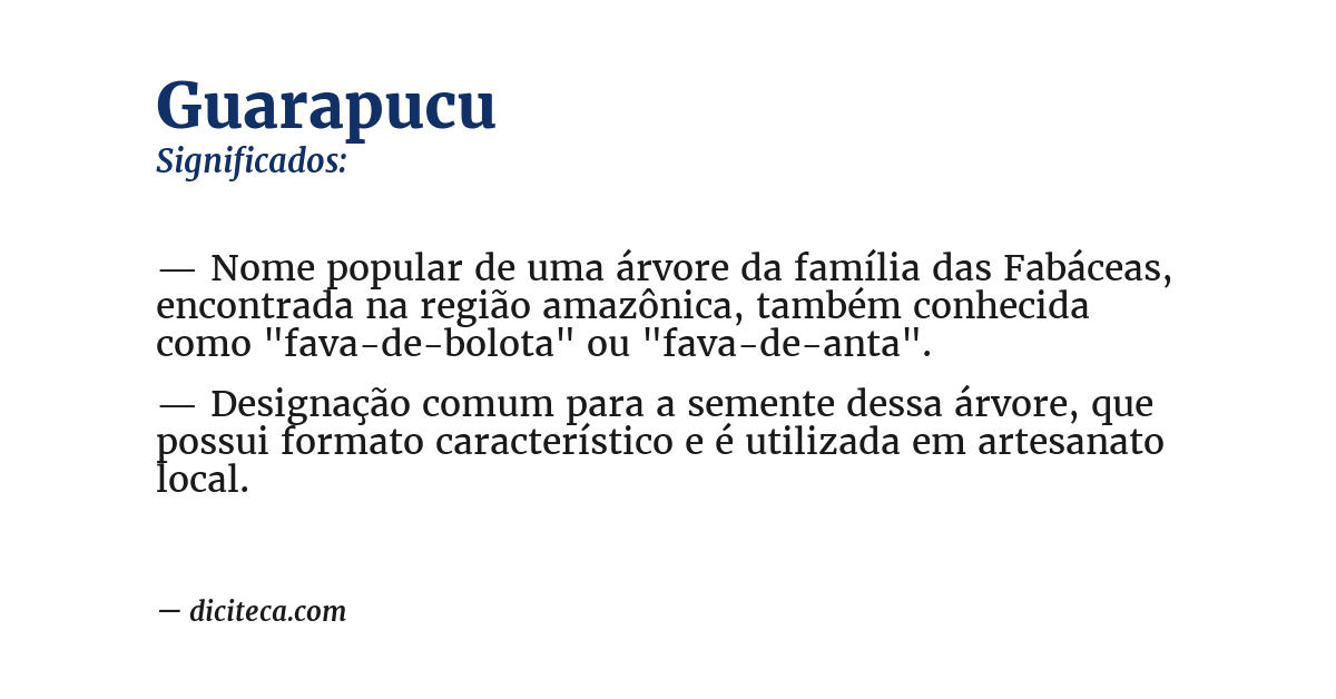 Significado de guarapucu