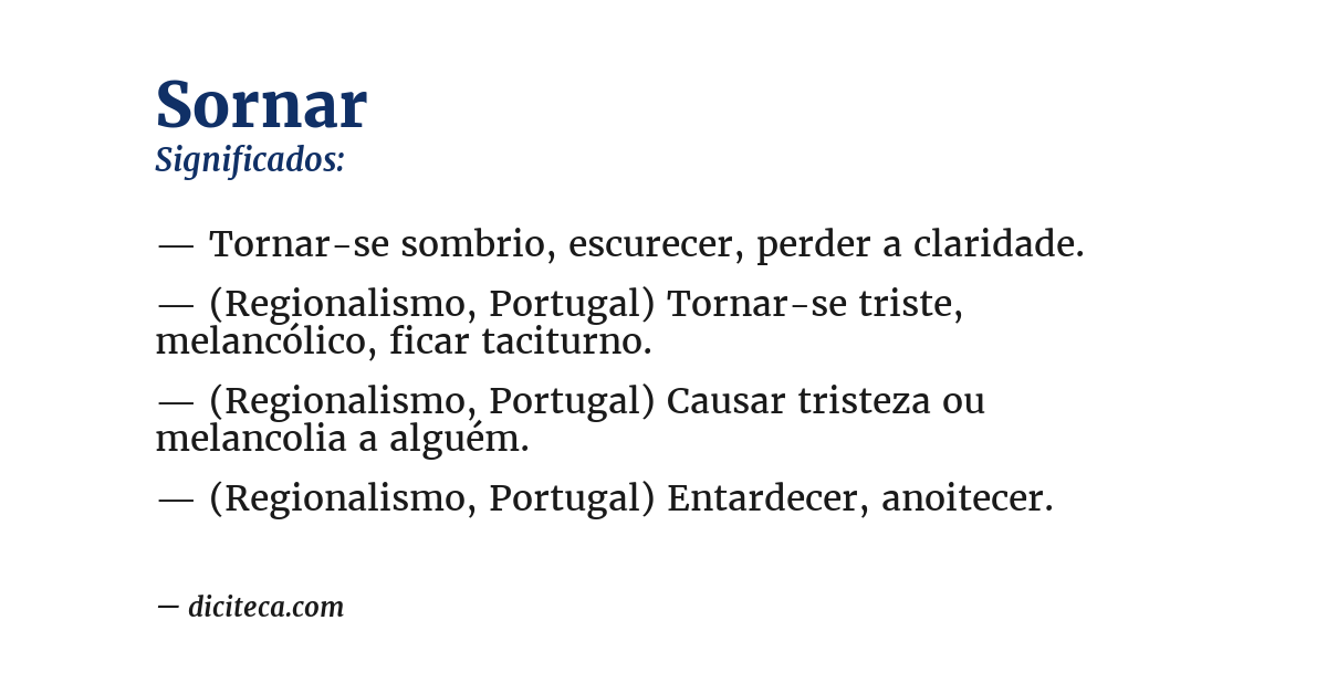 Significado de sornar