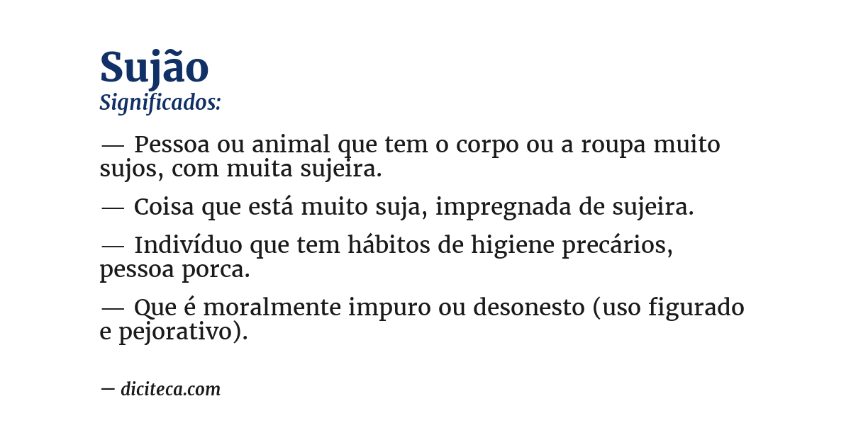 Significado de sujão