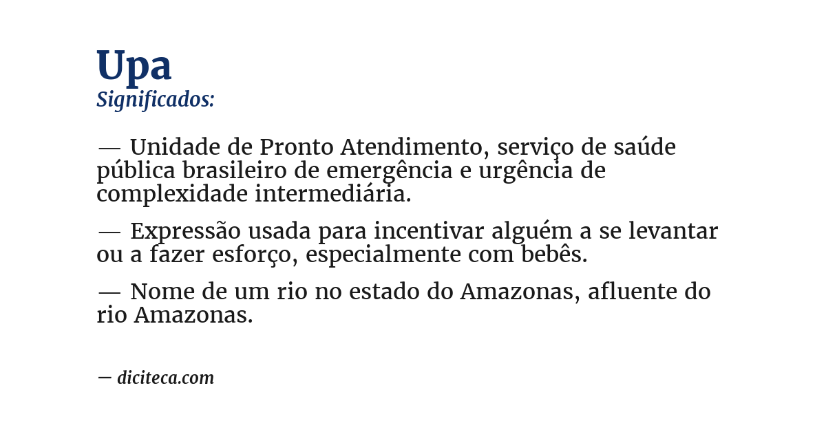 Significado de upa