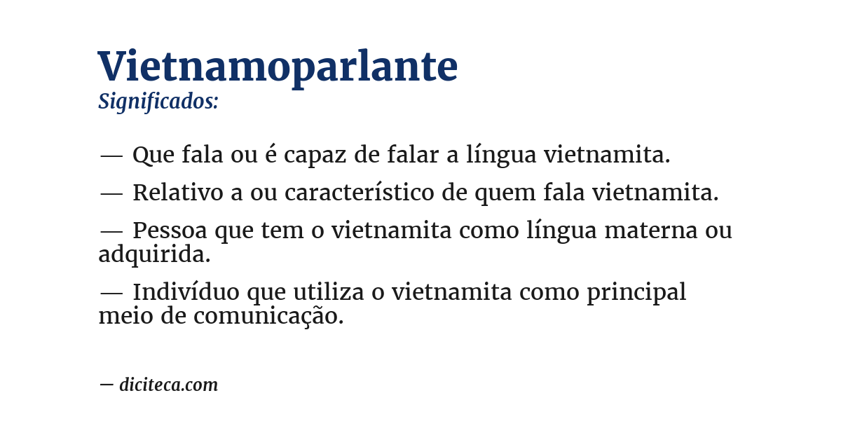Significado de vietnamoparlante