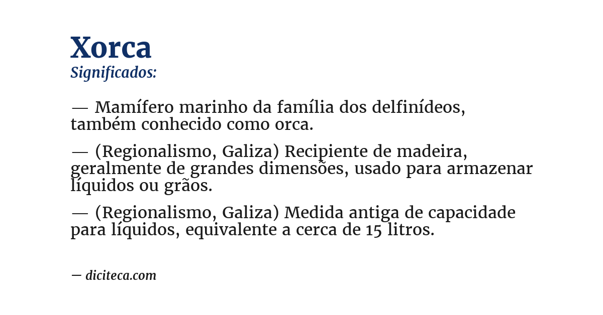 Significado de xorca