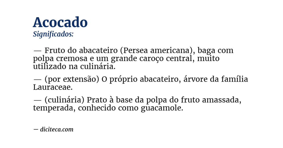 Significado de acocado