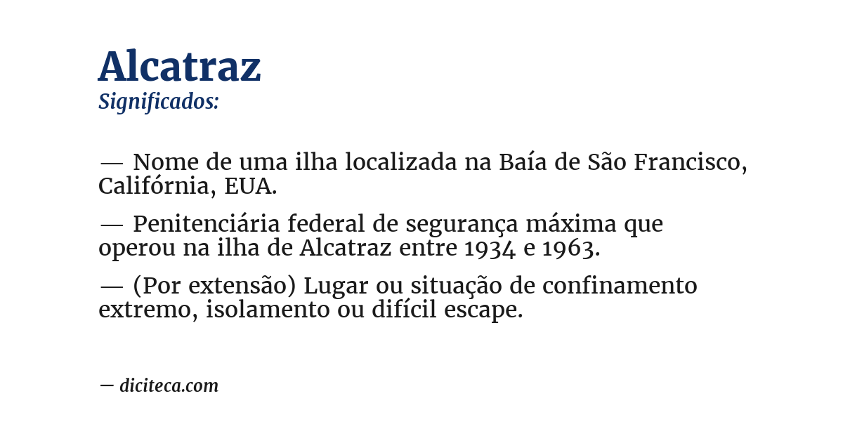 Significado de alcatraz