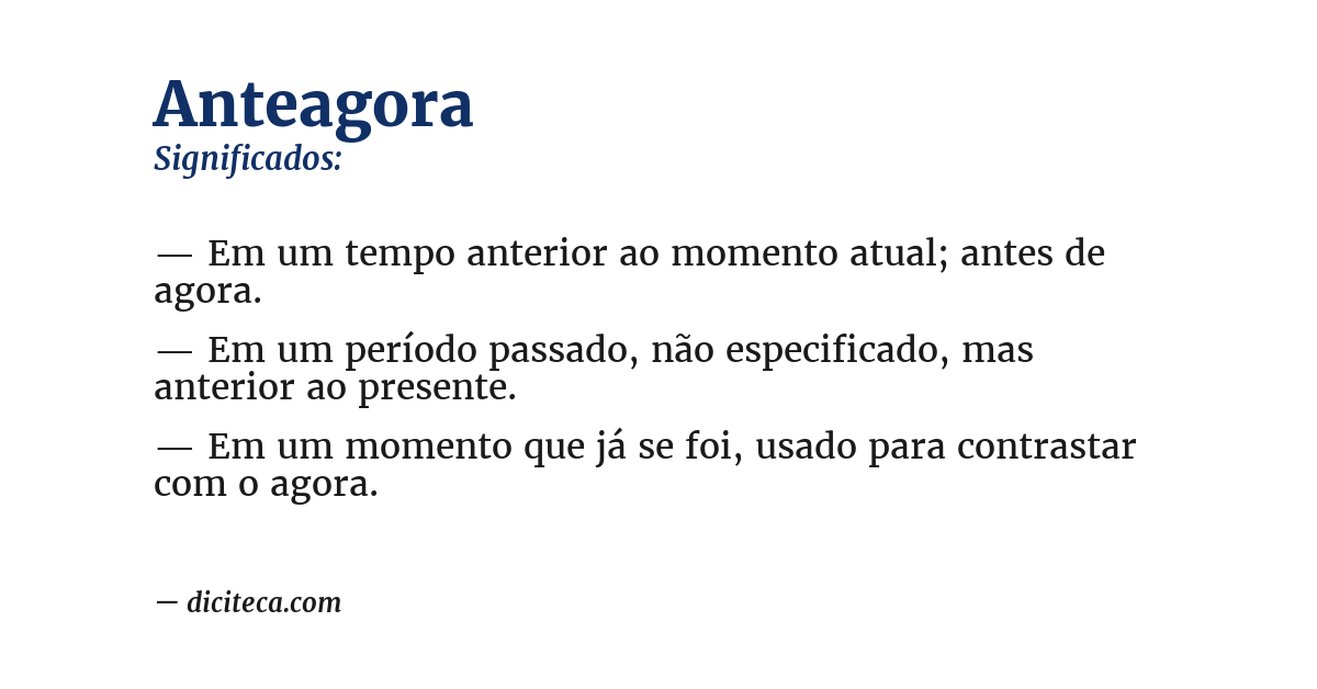 Significado de anteagora