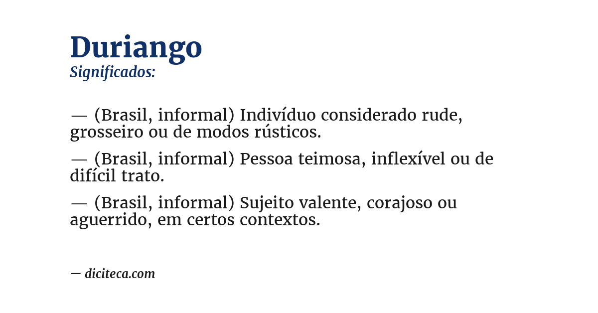 Significado de duriango