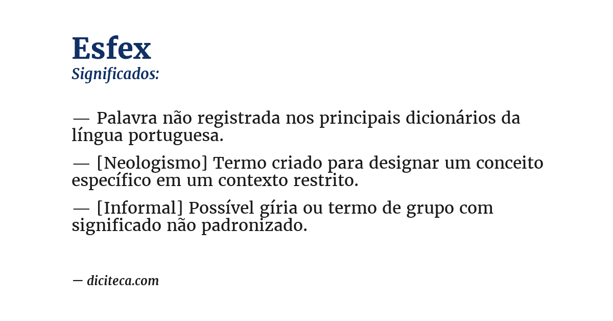 Significado de esfex