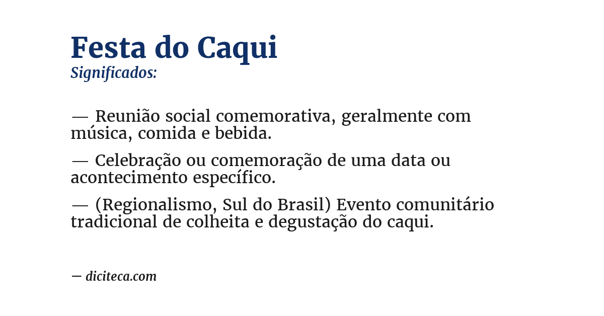 Significado de festa do caqui