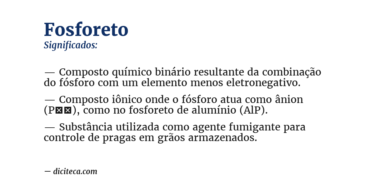 Significado de fosforeto