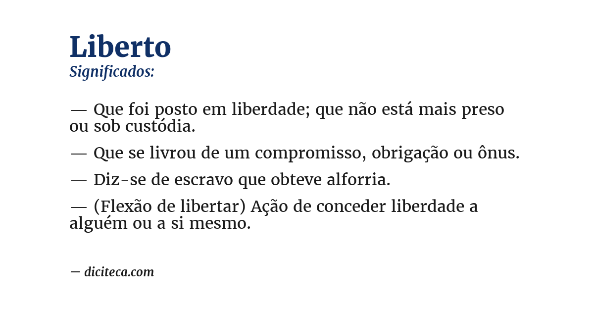 Significado de liberto