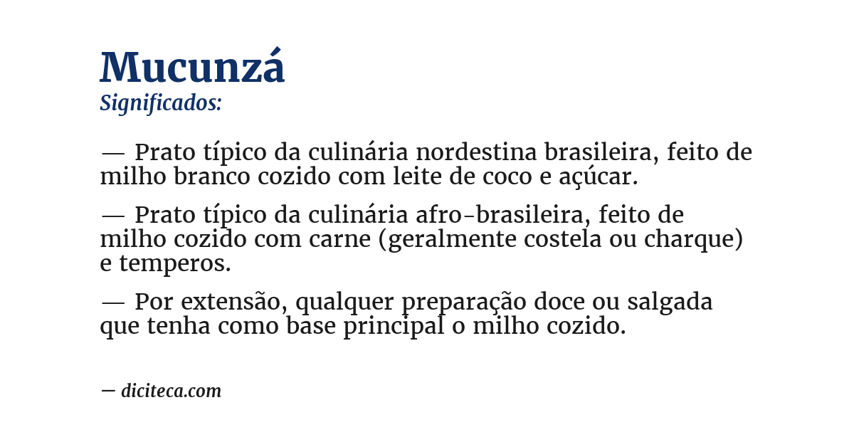 Significado de mucunzá