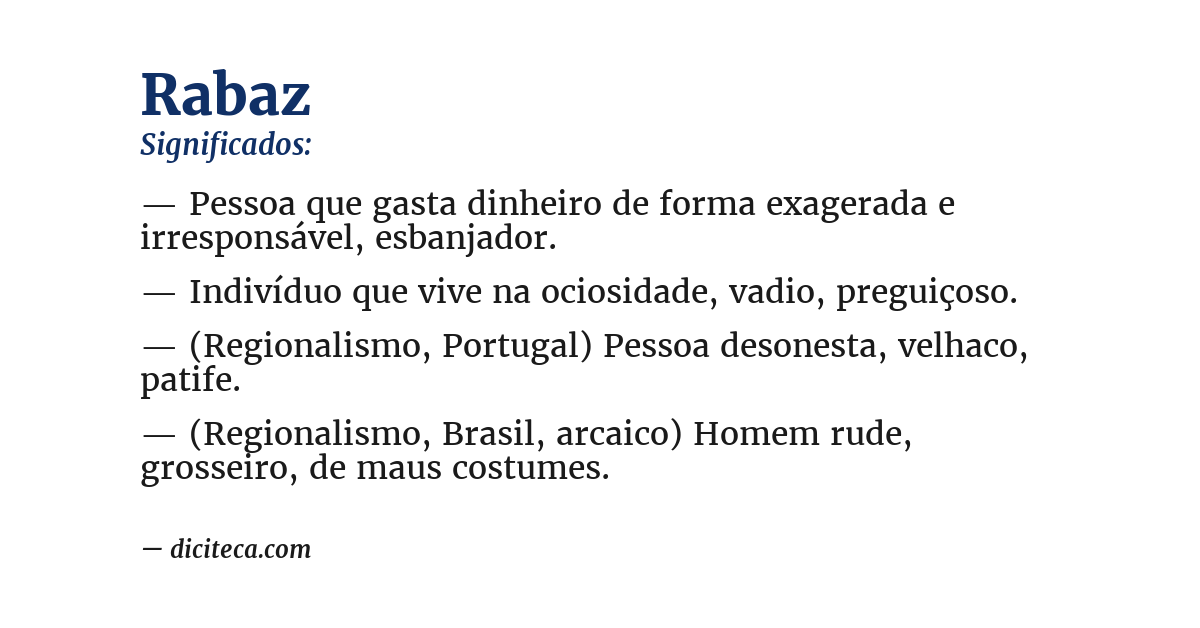 Significado de rabaz