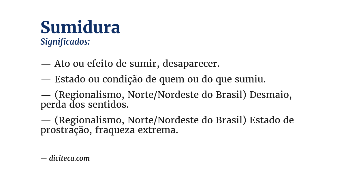 Significado de sumidura