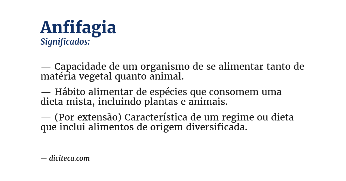 Significado de anfifagia