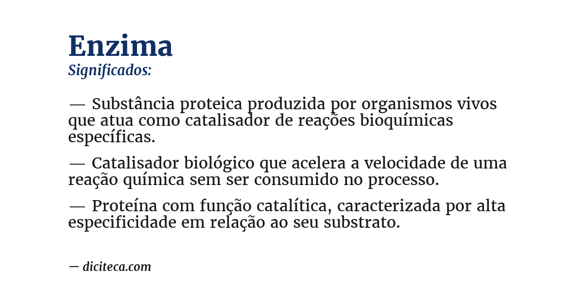 Significado de enzima