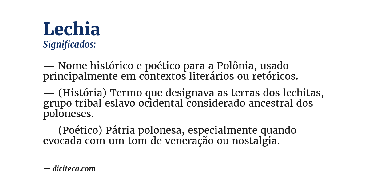 Significado de lechia