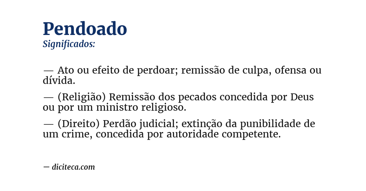 Significado de pendoado