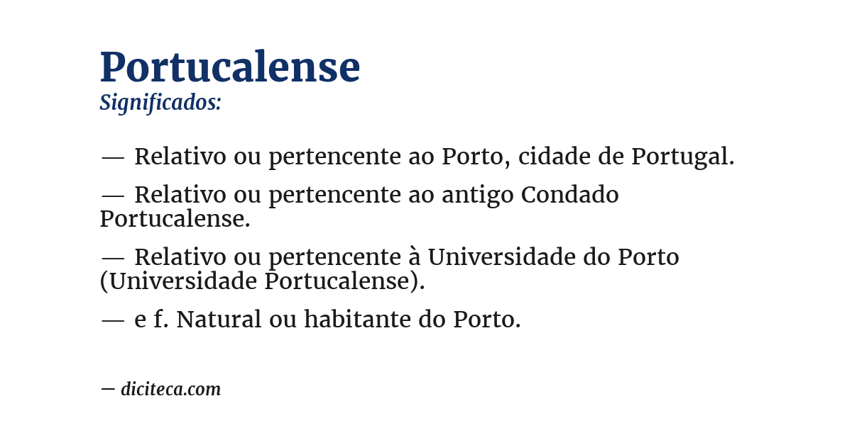 Significado de portucalense
