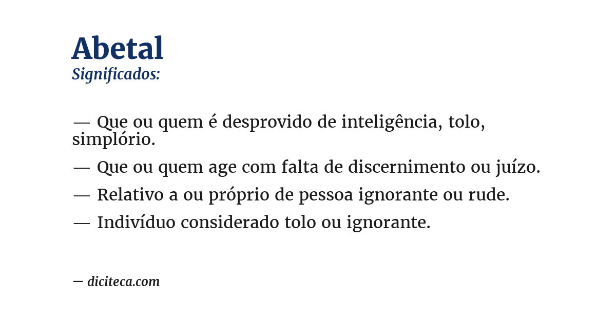 Significado de abetal