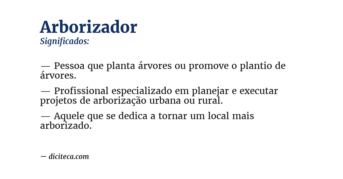 Significado de arborizador