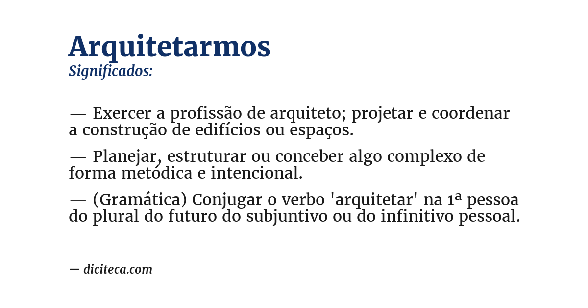 Significado de arquitetarmos