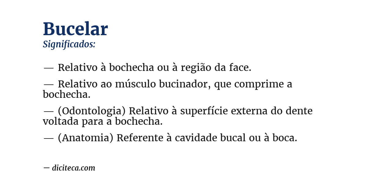 Significado de bucelar