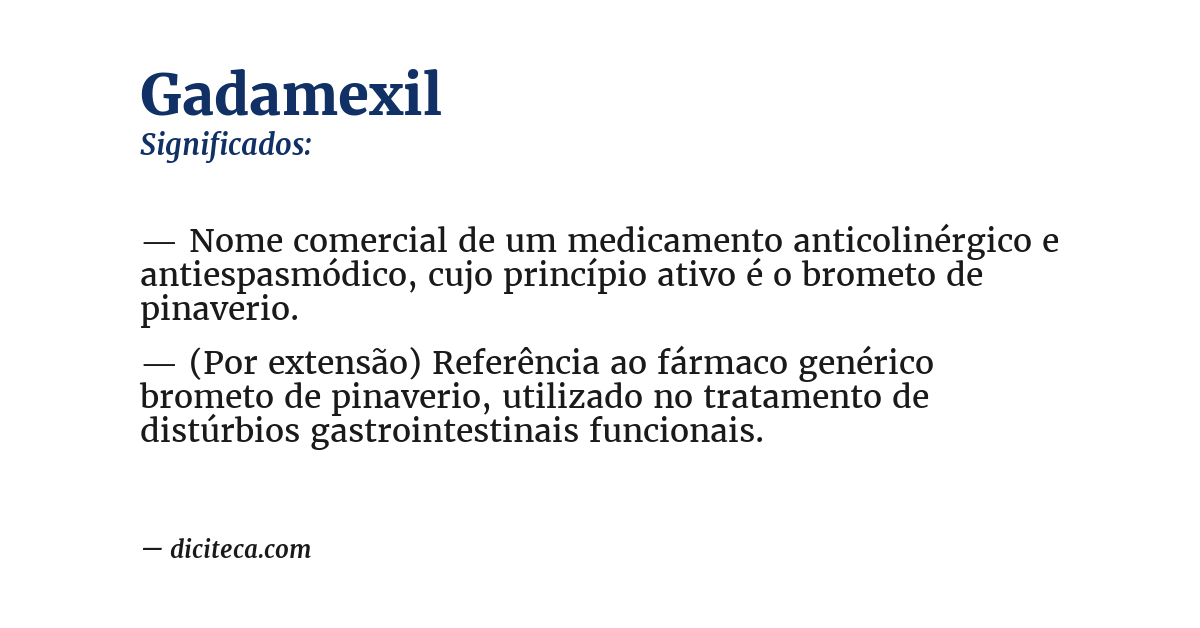 Significado de gadamexil