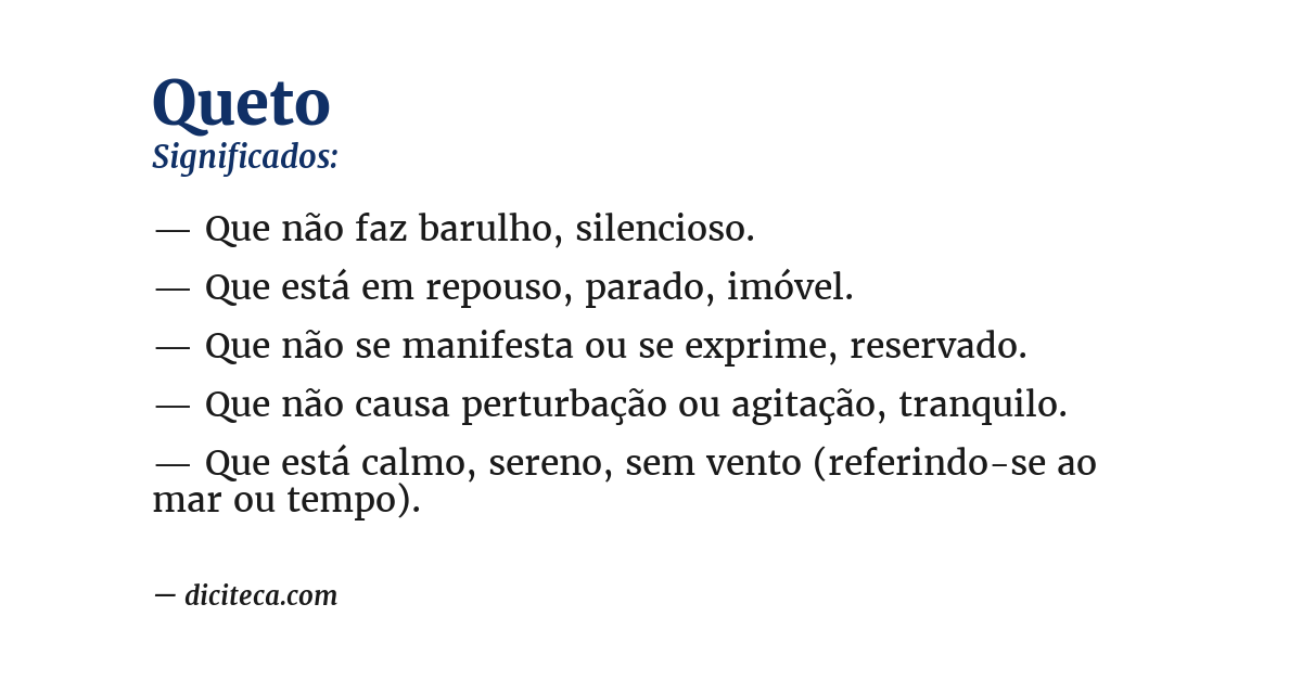 Significado de queto