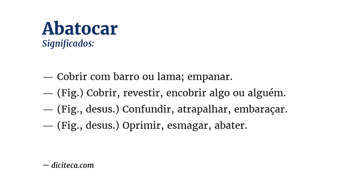 Significado de abatocar