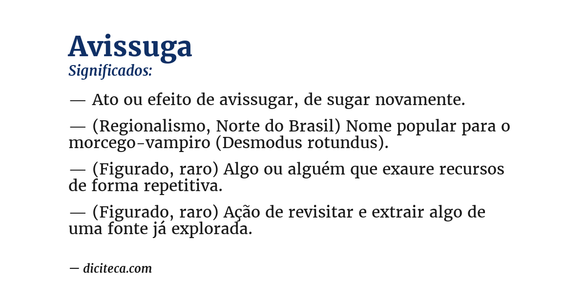 Significado de avissuga