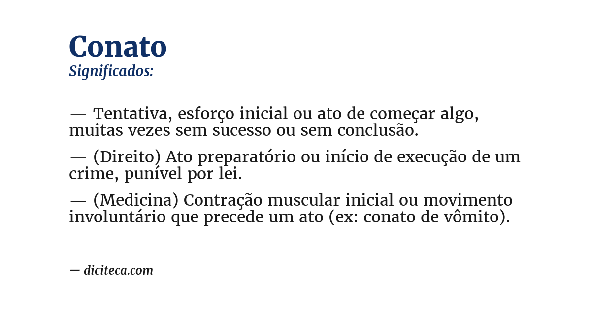 Significado de conato