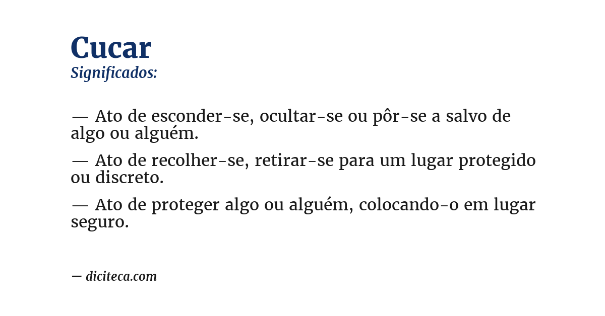 Significado de cucar