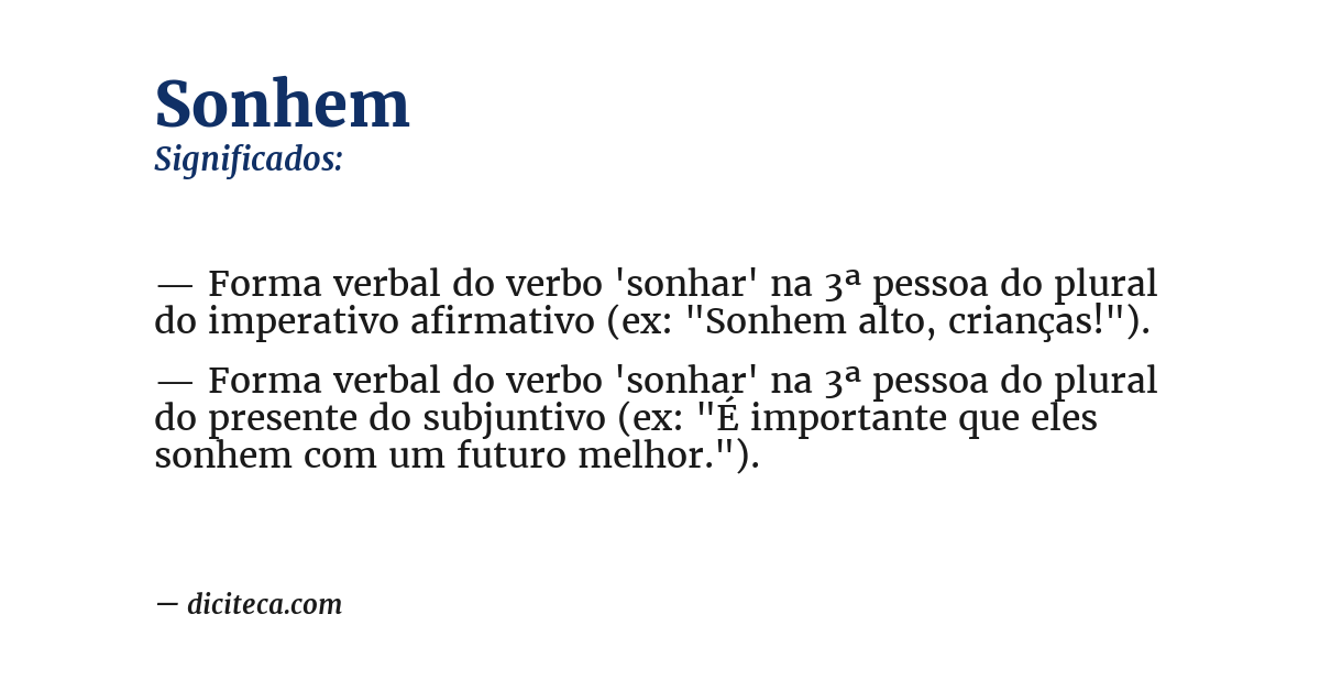 Significado de sonhem