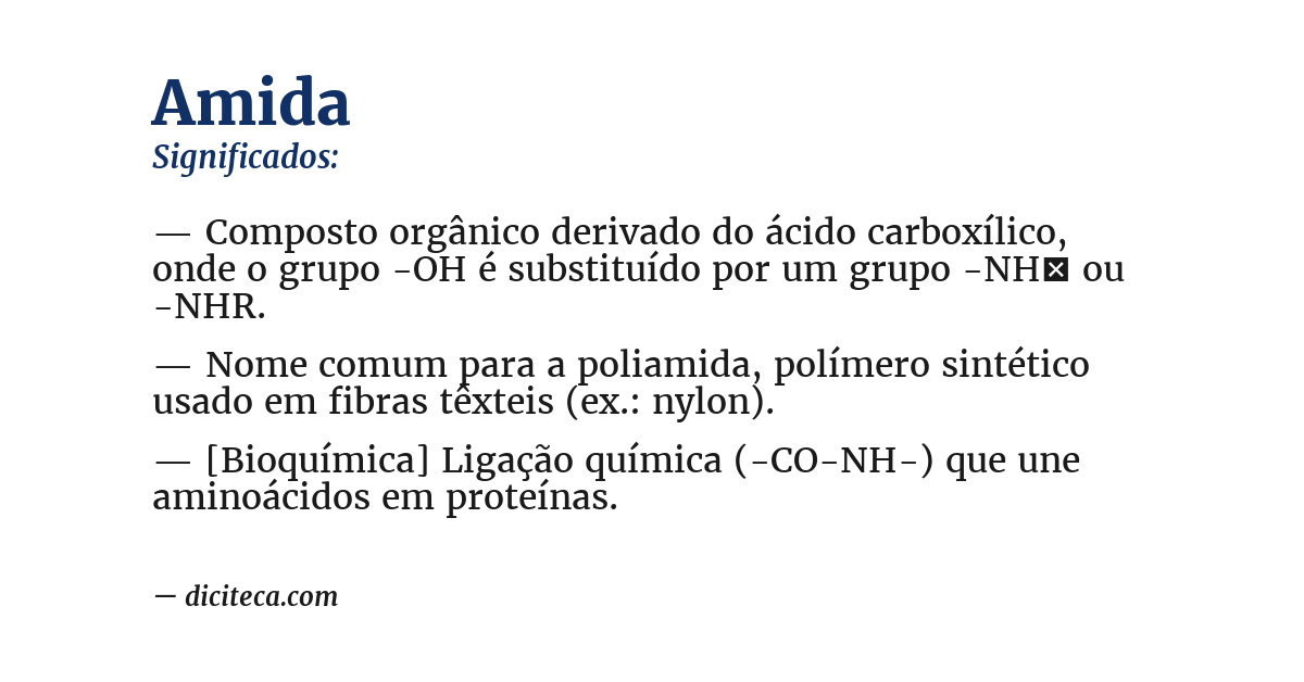 Significado de amida
